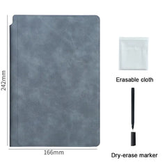 Reusable Whiteboard Notebook Leather Memo