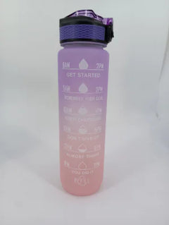 1 Liter Water Bottle Motivational Sport Water Bottle Leakproof