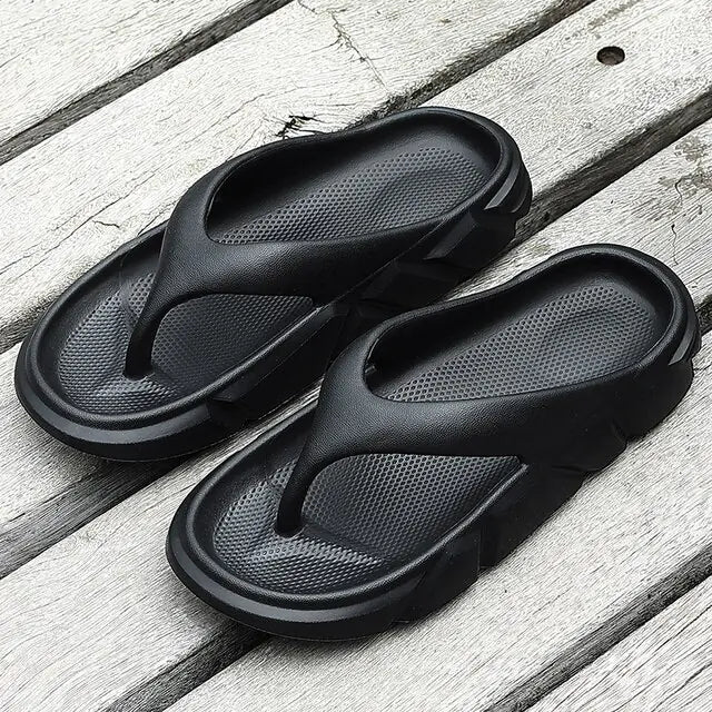 Chanclas antideslizantes para hombre, zapatillas con agujeros