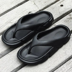 Man Non-slip Flip Flops Hollow Out Slippers