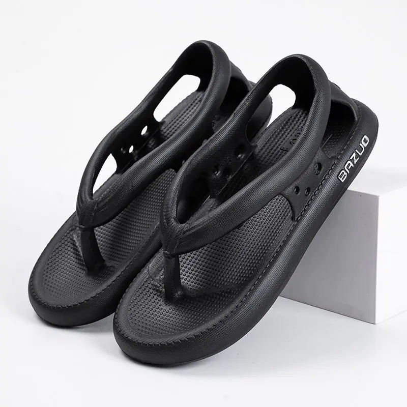 Chanclas antideslizantes para hombre, zapatillas con agujeros