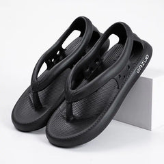 Man Non-slip Flip Flops Hollow Out Slippers