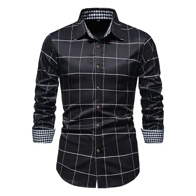 Camisas formales de patchwork para hombres